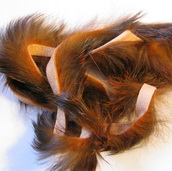 ������ �������� 6 ��. (�������) zonker strips 1/4 inch craw orange var. N. Spirit
